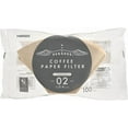 thumbnail image 1 of Hario Pegasus Flat Bottom Filters, Size 02, Natural, 100ct, 1 of 5