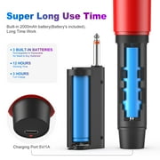 JAUYXIAN Wireless Microphones, Dual Handheld Dynamic Microphones for Karaoke, Professional Microphone for Singing, Speech