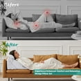 thumbnail image 4 of Wedge Pillow Headboard Orthopedic Bed Wedge Pillows Set for After Surgery Adjustable Pillow Wedge for Acid Reflux&Back Pain Relief Sleeping Back Pillow for Bed Sitting Up Wh, 4 of 6