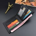 thumbnail image 3 of Man Billfold Leather Wallet Multifunctional Small Purse Zippered Coin Purse Holder Fashion Multi Pocket Wallet, 3 of 5