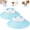 Wite*2PCS, variant on Dog Lick Ball,Licking A Ball Add More Fun Bowl, Dog Lick Ball Bowl,Licking A Ball for Dogs,Slow Down Eating Speed and Add More Fun for Your Dog and Cats