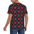 thumbnail image 2 of Hirioo Red Rooster for Men's Baseball T-shirt Shirts Short Sleeve Casual Summer Button Stretch T Shirts,Size S-4XL-4X-Large, 2 of 7