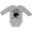 AC-Heather Grey, variant on Sister Bear Native Arrow Girls Long Sleeve Baby Bodysuit