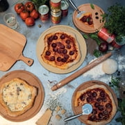 Boska Stainless Steel Pizza Cutter - Oslo Multifunctional Pizza Wheel Cutter - Handheld Food Slicer - Silver Non-Stick Adjustable Roller - Dishwasher Safe - For Kitchen Cooking