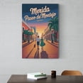 thumbnail image 6 of Retro Vintage Travel Poster Wall Decor Paseo De Montejo Merida Mexico Sunrise Promenade Colonial Homes Print Print Poster, 6 of 8