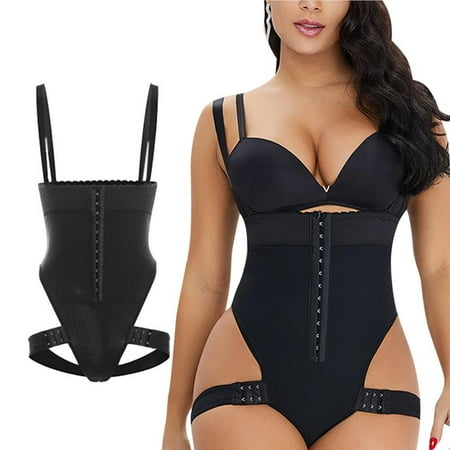 

ELENXS Thong Bodysuit Shapewear for Women Tummy Control Waist Trainer Butt Lifter Body Shaper