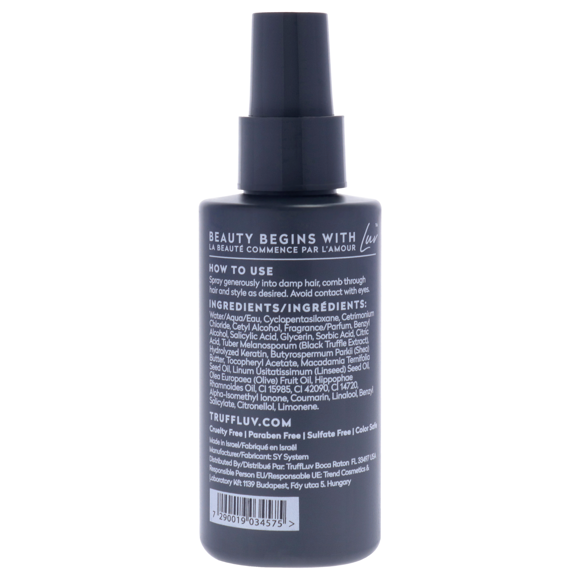 TruffLuv Truffle Leave-In Mask, Hydrating Hair Mask, 4.22 oz