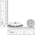 thumbnail image 6 of Gem Stone King 18K Yellow Gold Plated Silver Green Mystic Topaz Tennis Bracelet for Women (8.00 Cttw, Gemstone November Birthstone, Oval 7X5MM, Fully Adjustable up to 9 inch), 6 of 6