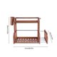 thumbnail image 4 of Kitchenware Organizer Rack Made of Strong Plastic for Kitchen Tools and Spices Storage 1 Set Double Layer, 4 of 4