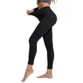thumbnail image 2 of YUSHOW Women's High Waist Yoga Leggings with Pockets Tummy Control Workout Tights Size M, 2 of 8