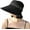 Black, variant on Womens Casual Sun Hats Super Wide Brim Summer Beach Cap Foldable Bucket Hat UV Protection with Ponytail Hole Outdoor