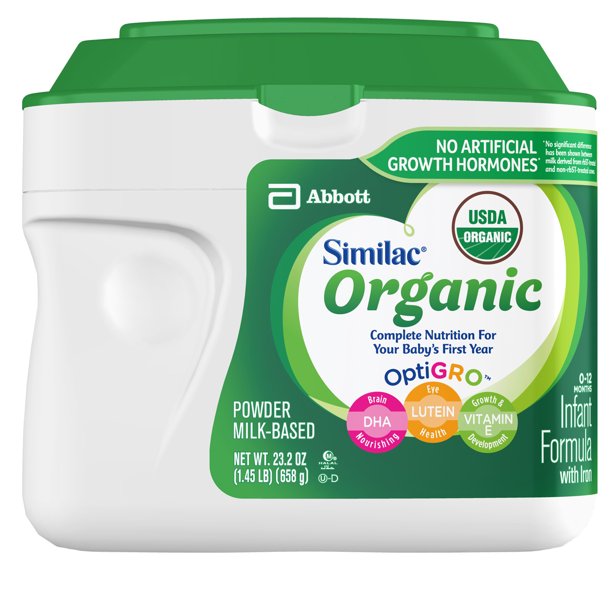 Similac Organic NONGMO Infant Formula with Iron, Powder, 1.45 lb