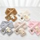 thumbnail image 1 of 12x82cm Moda mujer invierno bufandas cruzadas calentadores de cuello lindo oso bufandas de felpa chal, 1 of 5