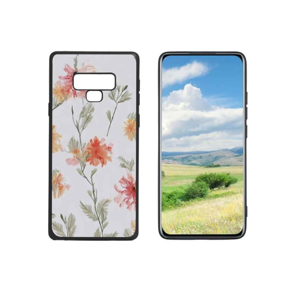Compatible with Samsung Galaxy Note 9 Phone Case, Flowers-2 Case Men Women, Flexible Silicone Shockproof Case for Samsung Galaxy Note 9