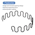 thumbnail image 4 of Unique Bargains 2Pack 21.7' Round Sofa Spring Replacement Kit for Furniture Couch Repair, Black, 4 of 4