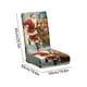 thumbnail image 3 of Oioii Christmas Snowman Christmas Dining Chair Covers Removable Washable Stretch Slipcovers for Xmas Restaurant Farmhouse Kitchen Hotel Decor Supplies, 3 of 6
