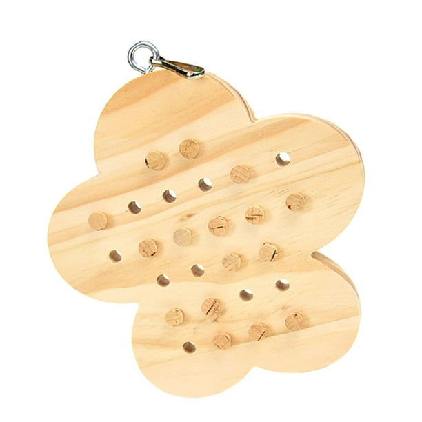Juguete interactivo para masticar loros y periquitos para hacer ejercicio. Juguete para masticar pájaros. Flor