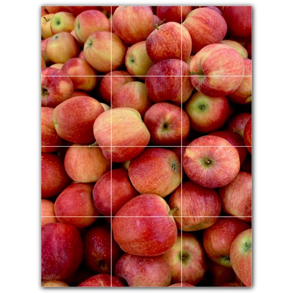 Picture-Tiles.com: Fruit Ceramic Tile Wall Mural WAL500709-34L. 24"W x 32"H using (12) 8" x 8" Ceramic Tiles-Satin Finish