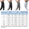 thumbnail image 4 of Honganda Men Jogger Pants Contrast Color Sides Buttons Stretch Workout Trousers Sweatpants Streetwear, 4 of 7