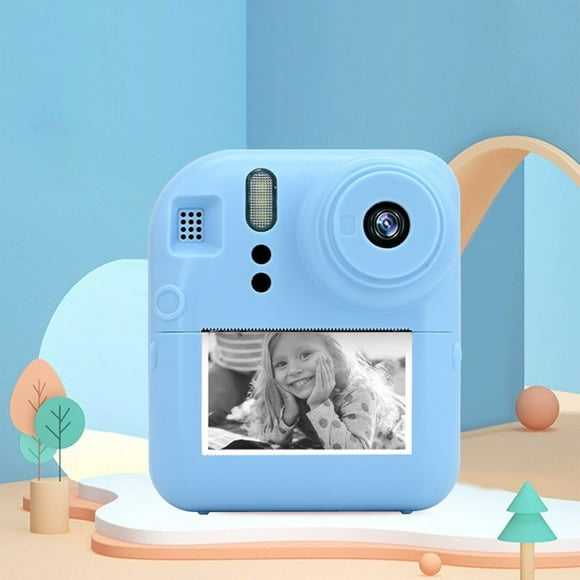 EASTIN Kids HD Digital Camera with Instant Print Portable Student Polaroid Camera for Kids Easy-to-Use Children‘s Photo and Video Camera. Blue