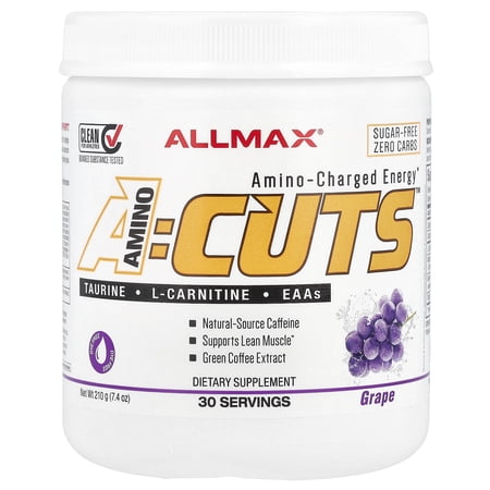 ALLMAX Nutrition AMINOCUTS ACUTS, Amino-Charged Energy Drink Grape Escape