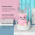 thumbnail image 5 of Cepillo de dientes eléctrico para niños de 360 grados, cepillo de dientes eléctrico sónico en forma de U, cepillo de dientes ultrasónico automático de silicona para niños, oso de dibujos animados, 5 of 5