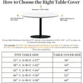 thumbnail image 2 of 44 Inch Marble Round Tablecloth Elastic Tablecloths Fitted Indoor Outdoor Round Table Cover Washable Reusable Tablecover for Kitchen Picnic Party, 2 of 4