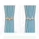 thumbnail image 4 of Lazos para cortinas, cortinas, lazos para cortinas, Clips, lazos para cortinas de ventana, lazos de aleación para , sala de estar, hogar, dorado Sunnimix hebillas de cortina alzapaños, 4 of 8