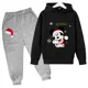 thumbnail image 3 of Conjuntos navideños para niños de Disney Mickey Mouse, ropa para niños, sudaderas con capucha y pantalones, conjunto de 2 piezas, chándales de dibujos animados para niños, ropa para niños pequeños, tr, 3 of 5