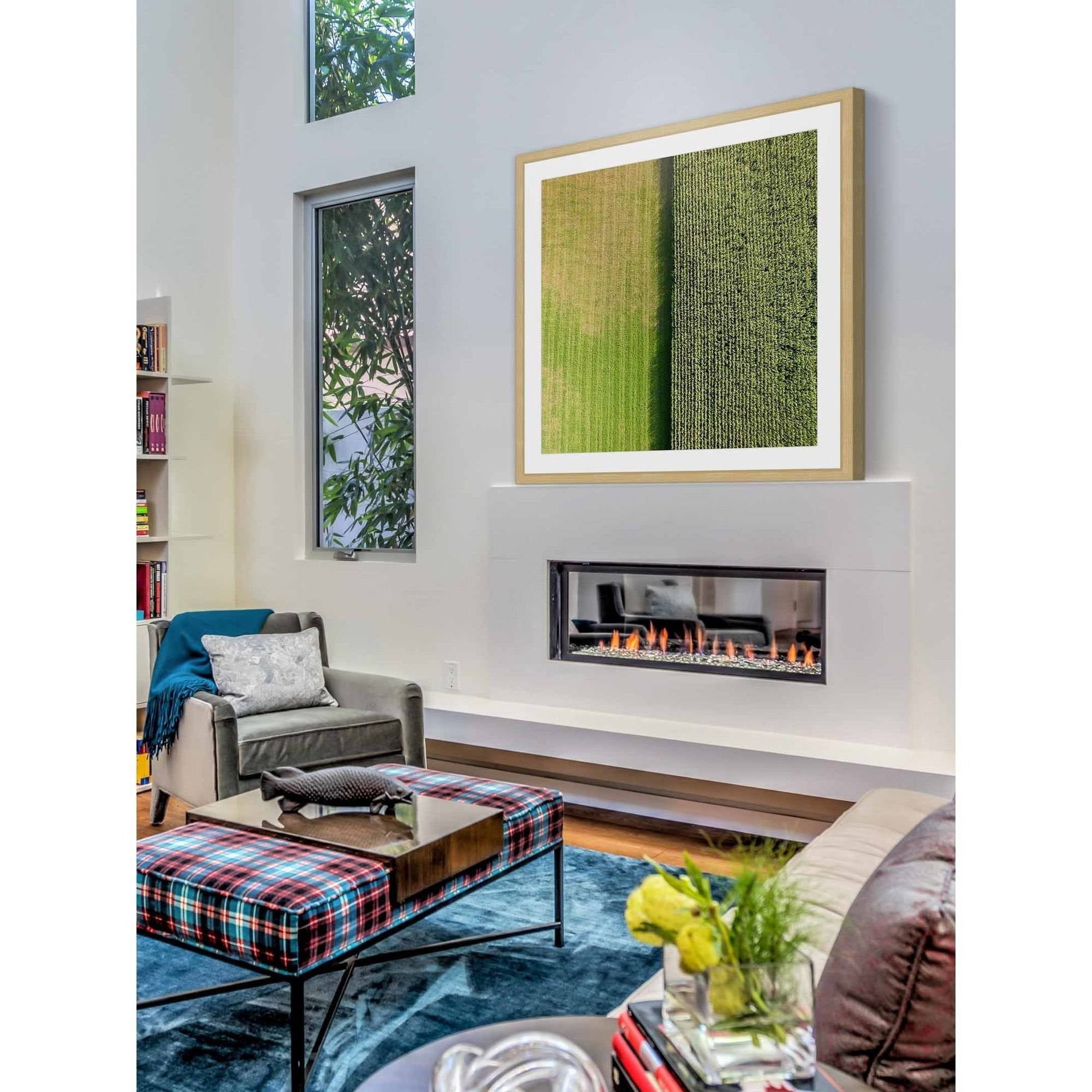 Marmont Hill "Green Rows" by Karolis Janulis Framed Painting Print