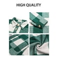 thumbnail image 6 of Fantaslook Womens Plaid Shirts Flannel Shacket Jacket Long Sleeve Button Down Boyfriend Shirt Coats, 6 of 9