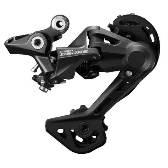 Shimano RD-M4120 Deore rear derailleur, 10/11-speed, Shadow design, SGS long cage