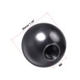 thumbnail image 2 of Unique Bargains 2 Pcs Thermoset Ball Knob M8 Female Threaded Machine Handle 30mm Diameter Smooth Rim Black, 2 of 2