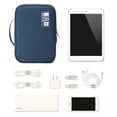 thumbnail image 7 of Electronics Organizer, Mygreen Electronic Accessories Double Layer Travel Cable Organizer Cord Storage Bag for Cables, iPad Mini ,Power Bank, USB Flash Drive and More Gray, 7 of 7