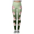 thumbnail image 4 of WILLBEST Leggings de Yoga de Cintura Alta para Mujer, Suaves, Elásticos, con Estampado Navideño, con Bloques de Color, Cómodos para Fitness Y Running 2784 Chica, 4 of 4