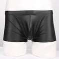 thumbnail image 4 of Men Shiny Leather Boxer, Soft Matte Leather, Shaping Short Pants, 4 of 5