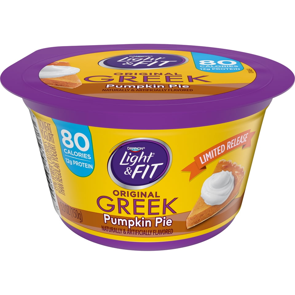 Light & Fit Nonfat Pumpkin Pie Greek Yogurt, 5.3 Oz