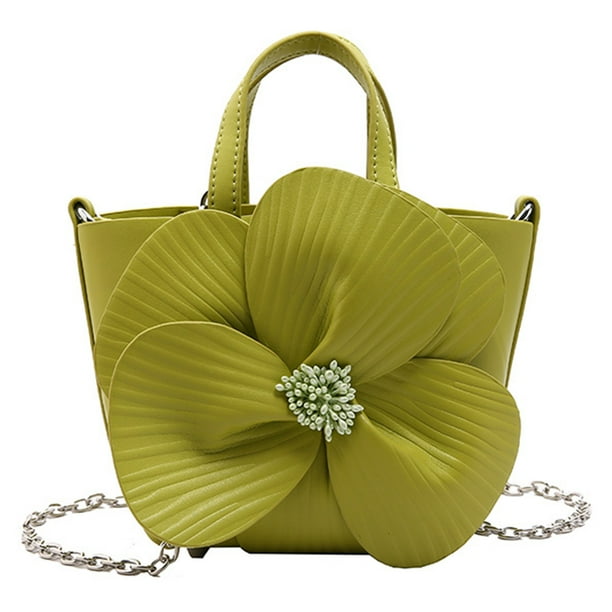 Mini Bolso Mano Noche para Mujer Con Cadena Desmontable Bandolera Cuero PU