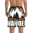 thumbnail image 3 of Kll Not All Who Wander Are Lost4 Men'S Casual Summer Beach Shorts Hawaiian Shorts With Pockets-X-Large, 3 of 9