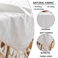 thumbnail image 3 of Washable Tablecloth Fabric Tassel Tablecloth Kitchen Table Dust Cover Home Decor Everyday Use (Square, 55 x 55 inches) - style:style3;, 3 of 5