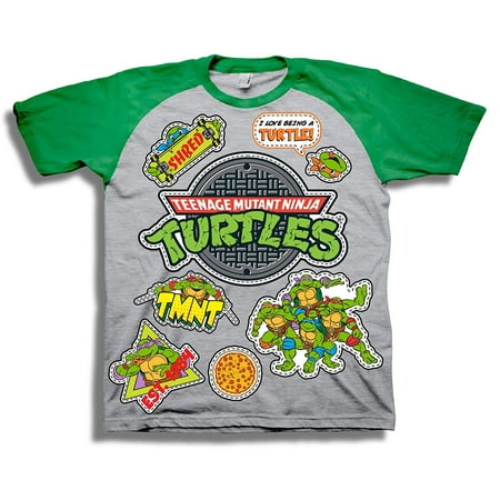 Teenage Mutant Ninja Turtles Short Sleeve T-Shirt - Toddler - Nickelodeon (2T) Gray