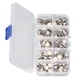 thumbnail image 3 of 150 Uds. Botones para cubrir cabeza redonda estilo perla plástico Metal ampliamente utilizado mujeres broche botones para suéter vestido pantalones perla redonda, 3 of 12