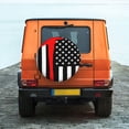 thumbnail image 6 of Goofa Firefighters USA Flag Pattern Universal Tire Cover for Jeep, SUV, Truck, and Trailer – Waterproof, UV-Resistant,Easy to Install, Fits 14"-17" Tires-17 inch, 6 of 6