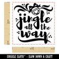 thumbnail image 2 of Jingle All the Way Christmas Self-Inking Rubber Stamp Ink Stamper - Red Ink - Small 1 Inch, 2 of 7