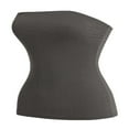 thumbnail image 1 of CHUANK Women‘s 2-Pack Basic Solid Stretchy Cotton Long Bandeau Tube Top, 1 of 5