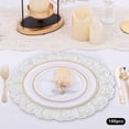 thumbnail image 3 of 100Pcs Charger Plates Embossed Dinner Plate 13*0.79in for Wedding Party Banquet Restaurant, 3 of 8