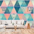 thumbnail image 1 of Tiptophomedecor Mandala Wallpaper Wall Mural - Oriental Triangles, 1 of 4