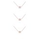 thumbnail image 3 of Collar del zodiaco Acuario Qarigey colgante oro rosa, 3 of 6