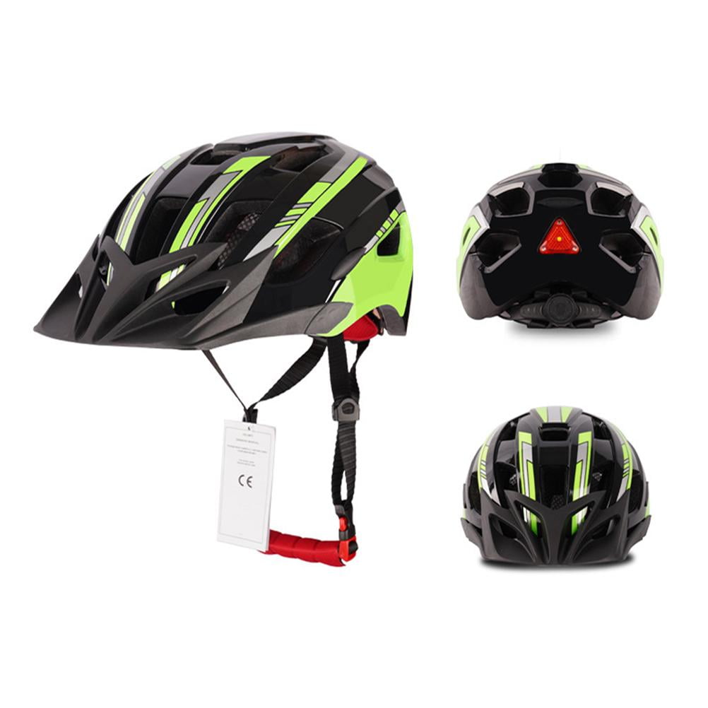 Road Mountain Bike Helmet with Safety Warning Light Bicycle Helmet