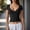 Black, variant on Women Slim Fit V Neck TShirt Casual Solid Color Base Layer Top Soft Stretch Short Sleeve Undershirt Lightweight Summer Fashion Tee Ladies Basic